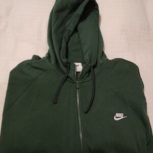 Nike Forest Green Hoodie with Logo